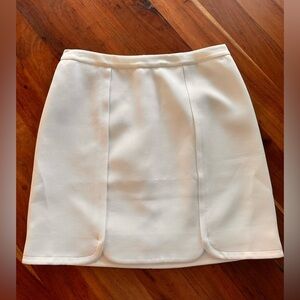 Draper James Cream Mini Skirt
